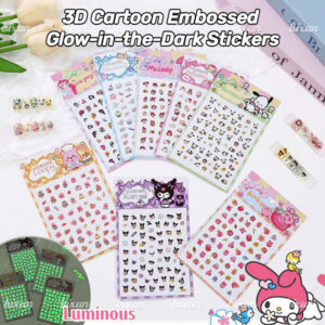 Sticker 3D dập nổi phát sáng