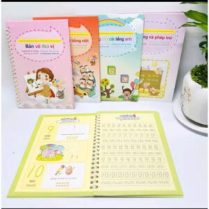 Combo 5 quyển tập viết tự xóa cho bé