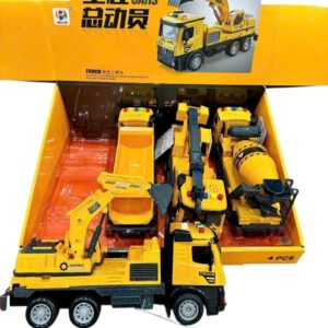 Xe công trình pin nhạc chạy đà