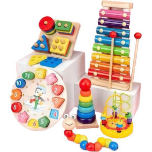 Combo 6 món đồ chơi gỗ