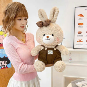 Gấu bông thỏ yếm nâu 50cm